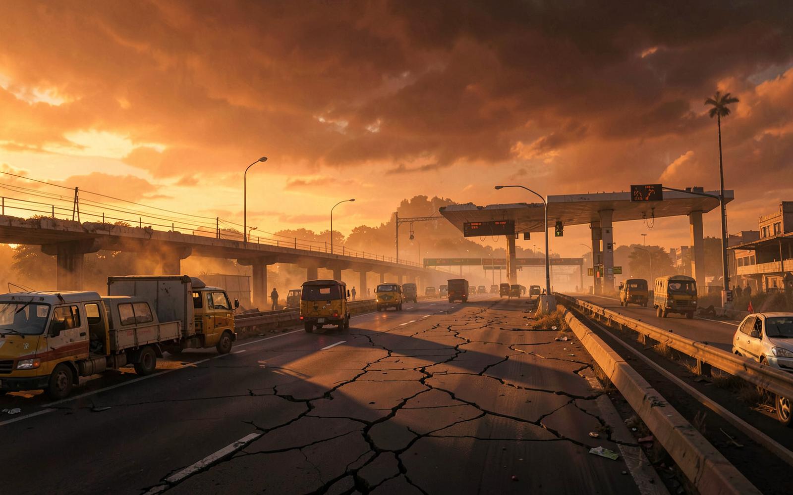 Grand Highway environment concept art