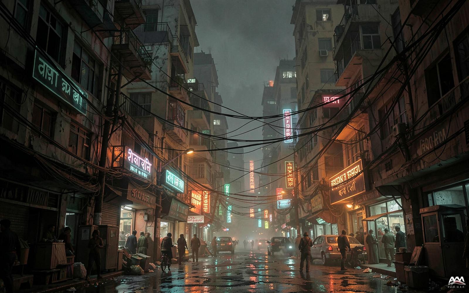 Dense City environment concept art
